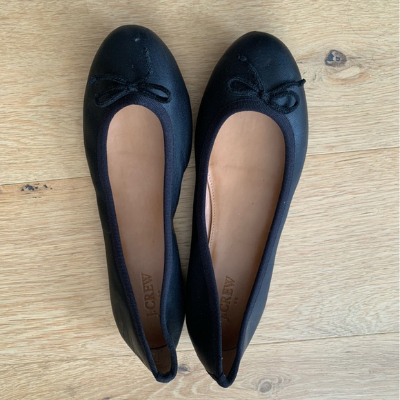 Black leather ballet flats from J. Crew - Picture 3 of 5